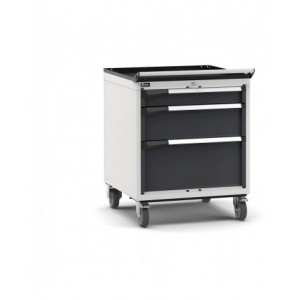 Cassettiera porta attrezzi con ruote, 3 cassetti 1x100 1x200 1x300, L714 x P726 x H922 mm