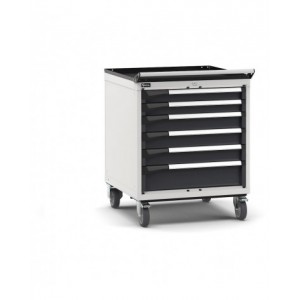 Cassettiera porta attrezzi con ruote, 6 cassetti 2x75 3x100 1x150, L714 x P726 x H922 mm