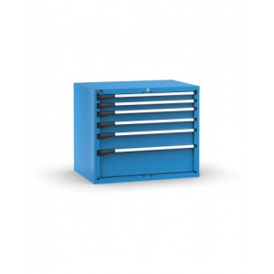 Blocco cassettiera da banco, 6 cassetti  2x75 2x100 1x150 1x250, L1020 x P726 x H850 mm