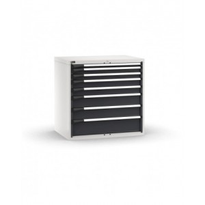 Cassettiera porta attrezzi, 8 cassetti 1x50 2x75 2x100 2x150 1x200, L1020 x P726 x H1000 mm