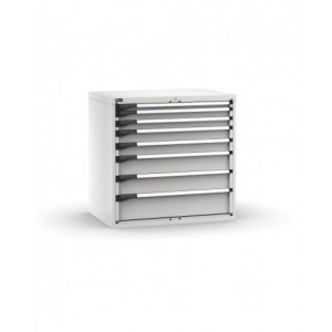 Cassettiera porta attrezzi, 8 cassetti 1x50 2x75 2x100 2x150 1x200, L1020 x P726 x H1000 mm