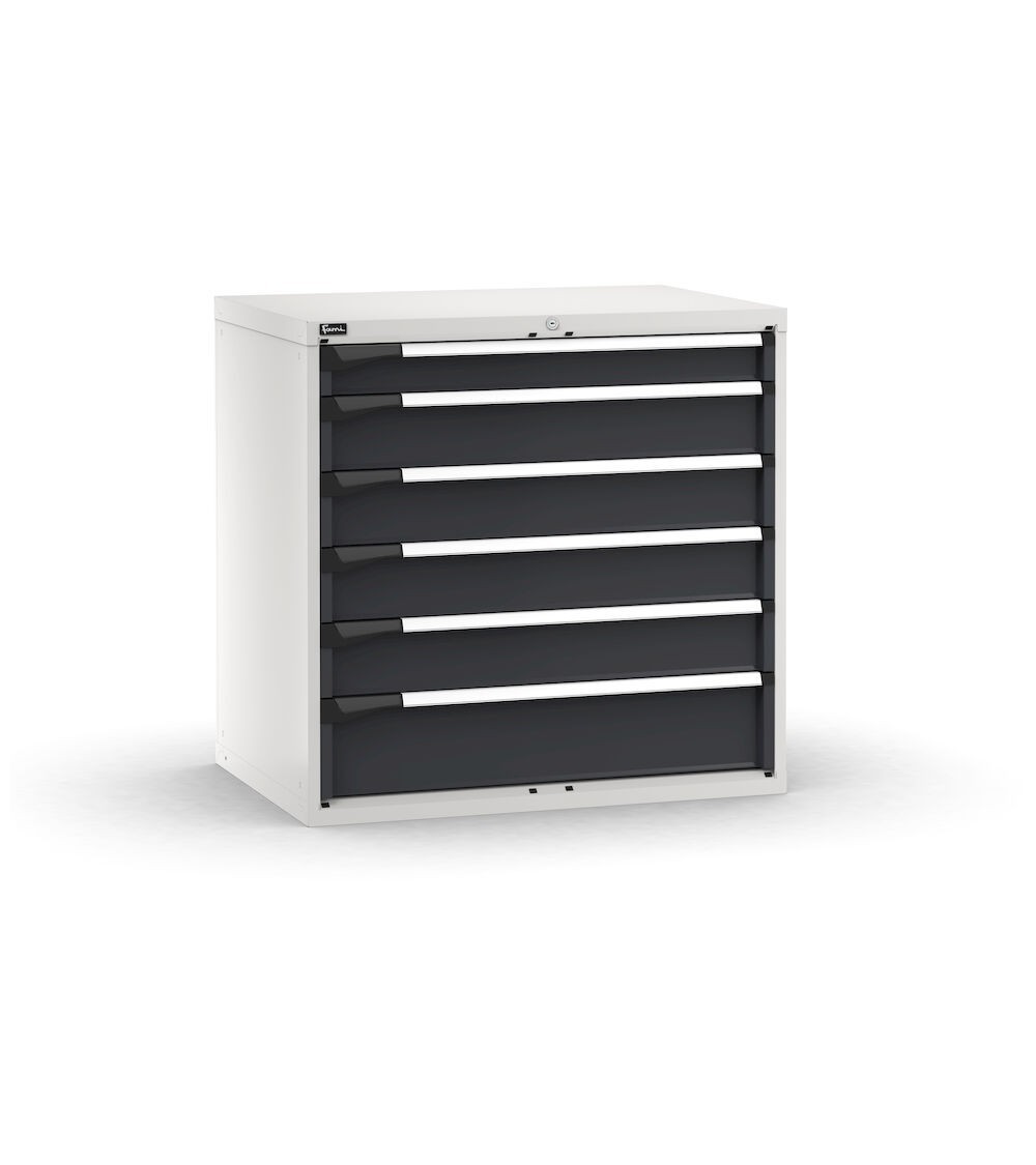 Cassettiera porta attrezzi,  6 cassetti 1x100 4x150 1x200, L1020 x P726 x H1000 mm