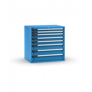 Cassettiera porta attrezzi, 8 cassetti 2x75 3x100 3x150, L1020 x P726 x H1000 mm