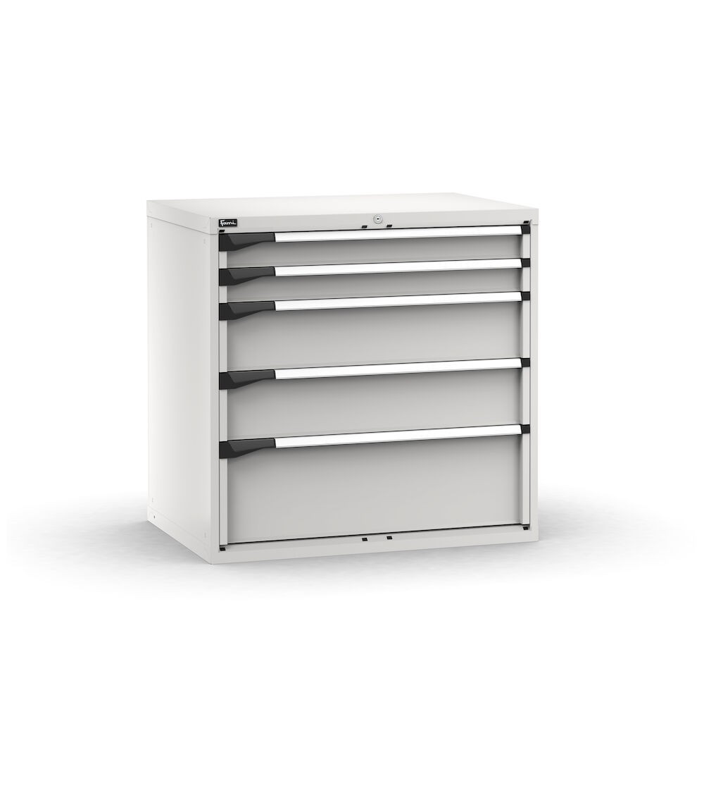 Cassettiera porta attrezzi,  5 cassetti 2x100 2x200 1x300, L1020 x P726 x H1000 mm