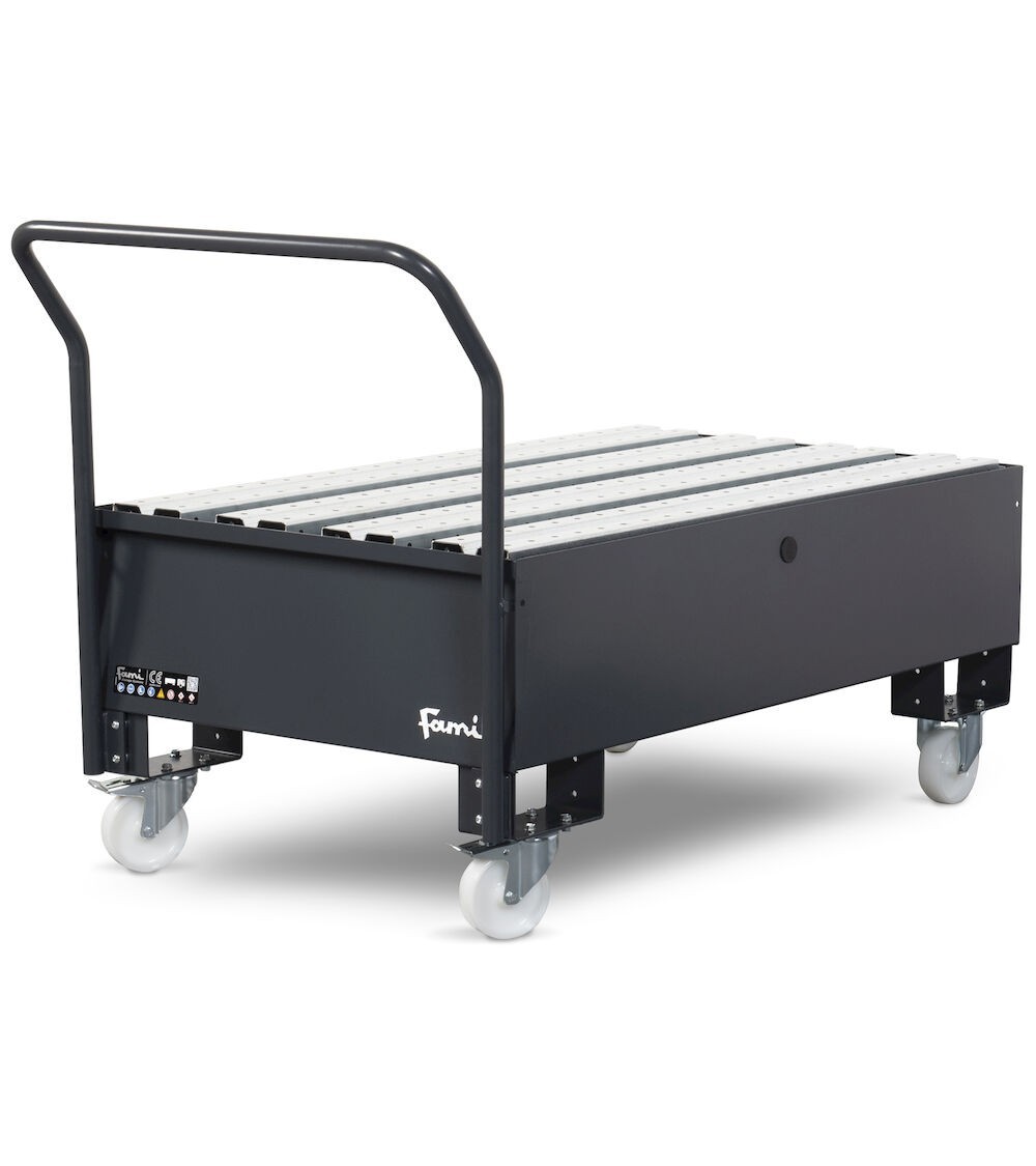 Vasca di raccolta capacità 200 lt con ruote