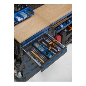 Arredo angolare per officina, L3688+2472x P495x H1900 mm