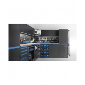 Arredo angolare per officina, L3688+2472x P495x H1900 mm