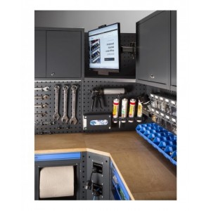 Arredo angolare per officina, L3688+2472x P495x H1900 mm