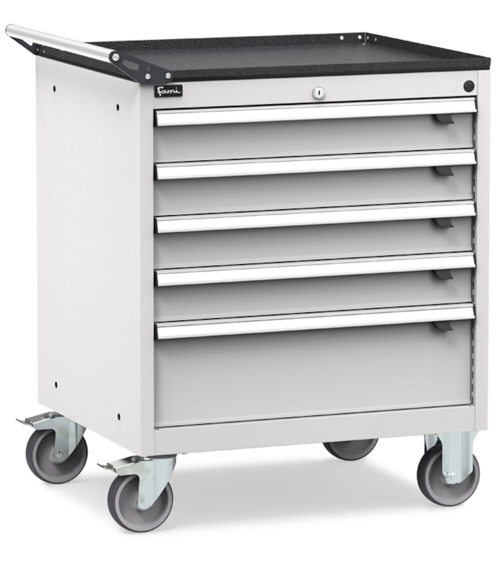 Cassettiera portautensili con ruote, L794 X P600 X H853 mm, Flexa