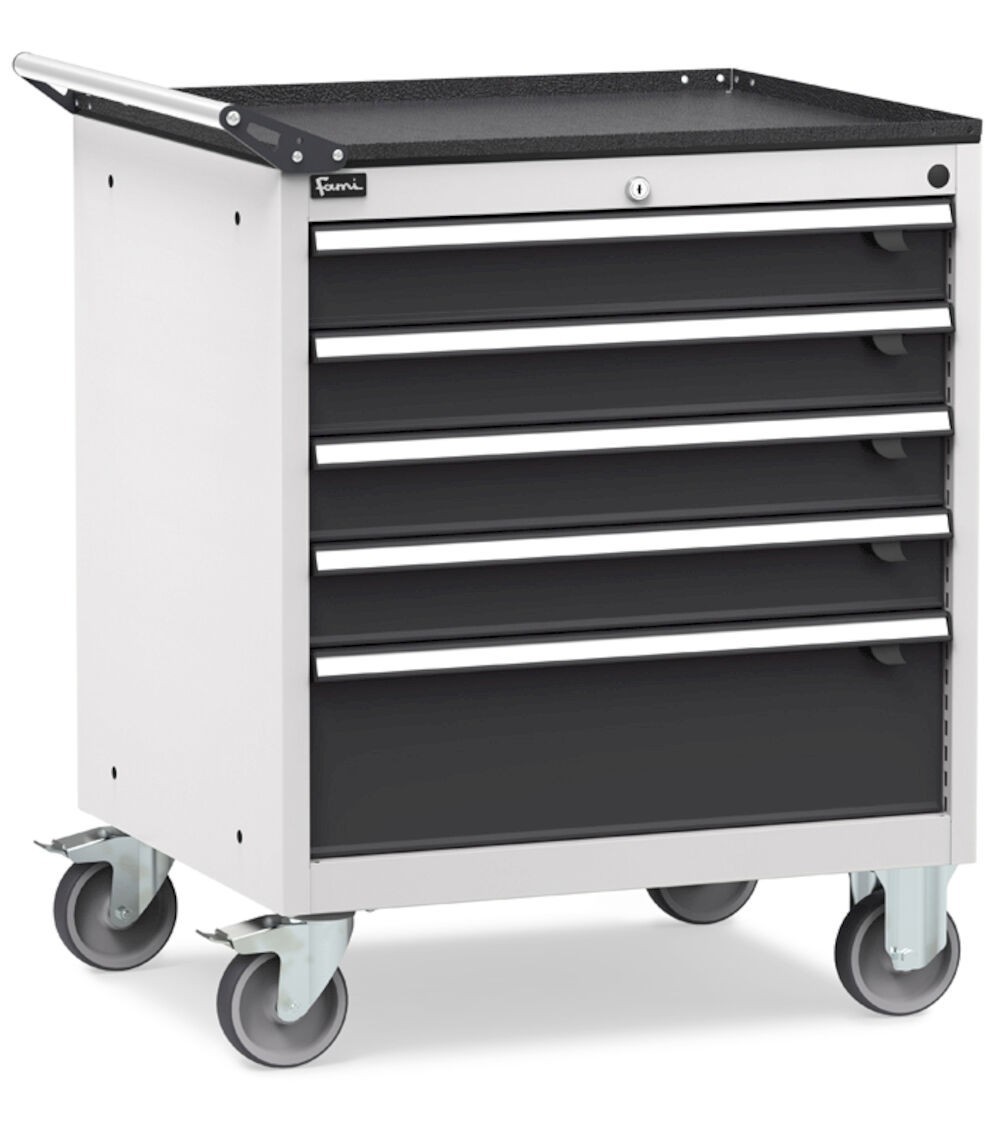 Cassettiera portautensili con ruote, L794 X P600 X H853 mm, Flexa