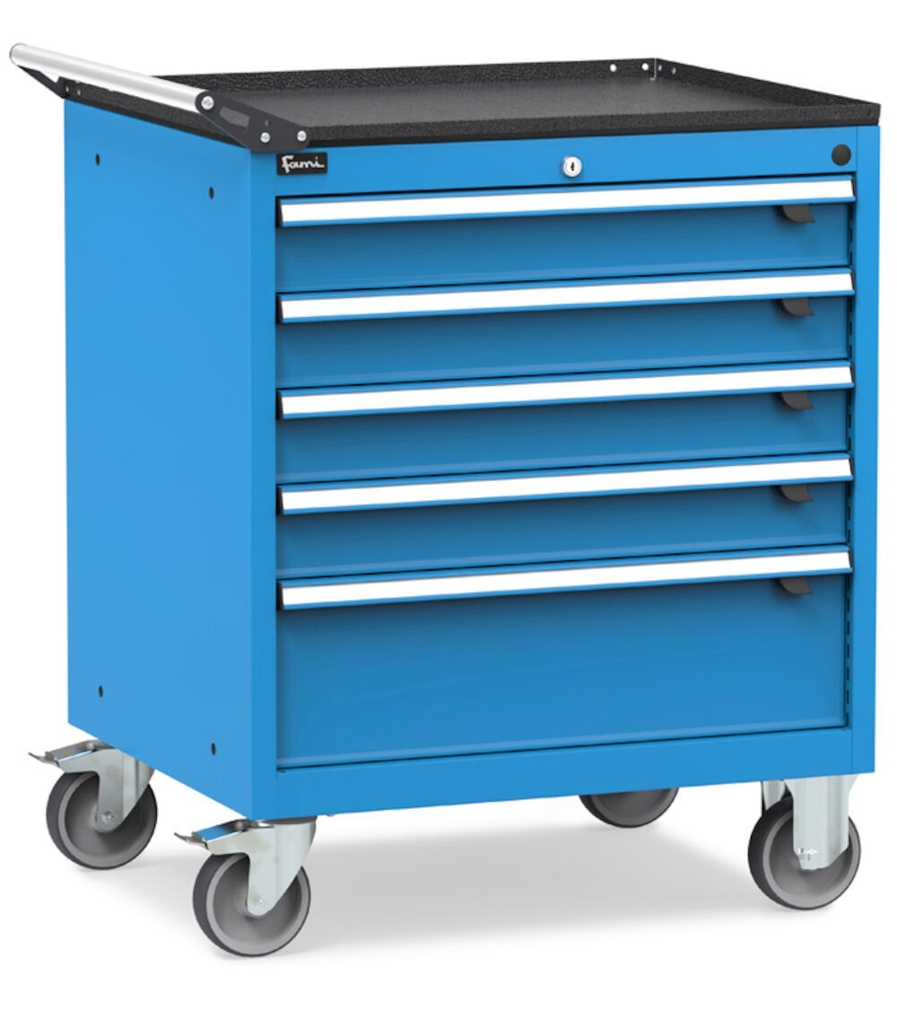 Cassettiera portautensili con ruote, L794 X P600 X H853 mm, Flexa