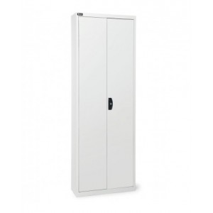 Armadio portacontenitori a battente, 14 piani e 72 contenitori Picking Box Air mis. 1/2, H 1651 mm, grigio chiaro