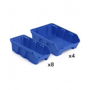 Kit 12 contenitori per scaffale RK Box Air