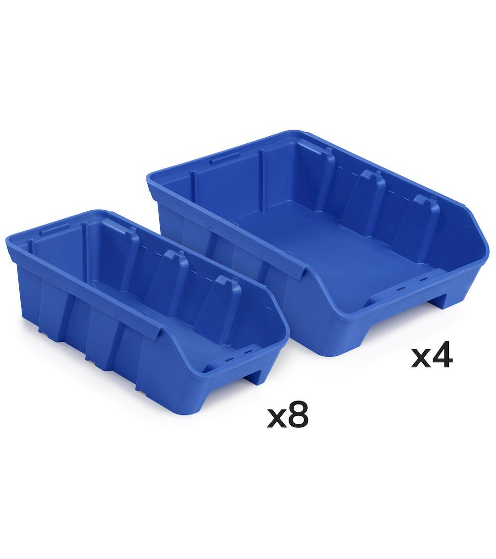 Kit 12 contenitori per scaffale RK Box Air