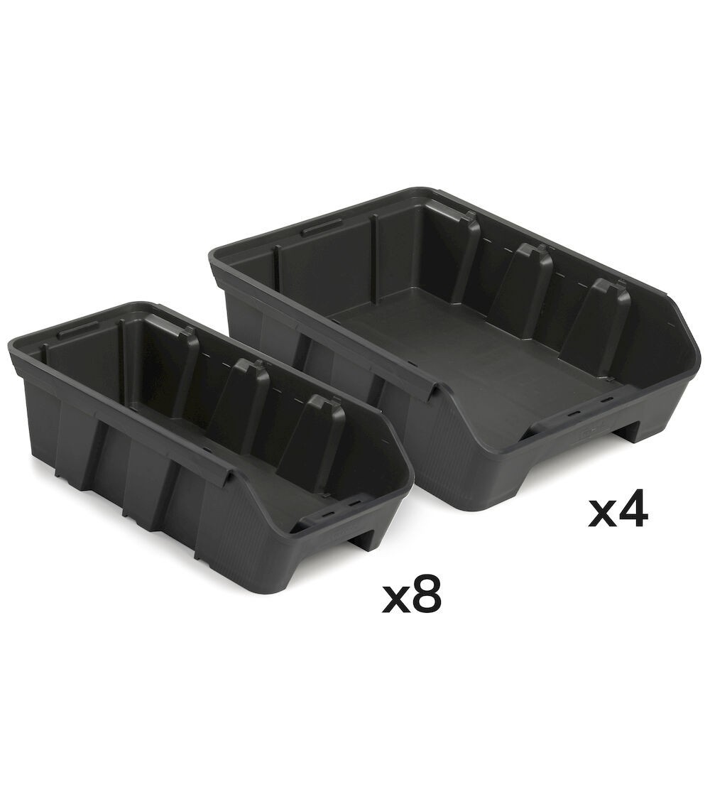 Kit 12 contenitori per scaffale RK Box Air