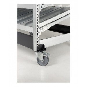 Scaffalatura kanban con 7 piani inclinati e separatori, L1057 x P521 x H2016 mm