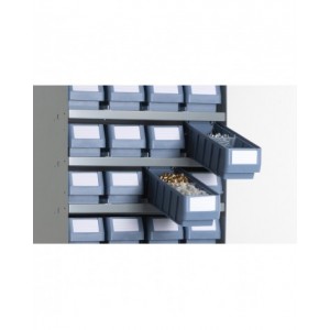 Scaffale a 5 ripiani con 8 cassette RK Box Classic, L496 x P504 x H546