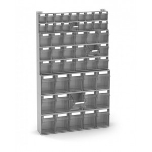 Scaffale portaminuteria con 51 cassetti Visual Box, H1000 mm