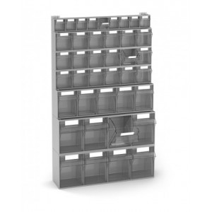 Scaffale portaminuteria con 40 cassetti Visual Box, H1000 mm