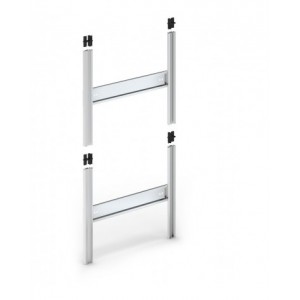 Scaffale portaminuteria con 40 cassetti Visual Box, H1000 mm