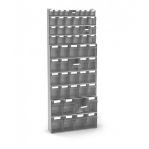 Scaffale per minuterie con 55 cassetti Visual Box, H1500 mm