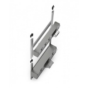 Scaffale portaminuteria con base con 87 cassetti Visual Box, H1600 mm