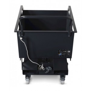 Benna ribaltabile portarottami con ruote, capacità 300 L