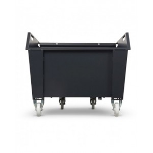 Benna ribaltabile portarottami con ruote, capacità 750 L