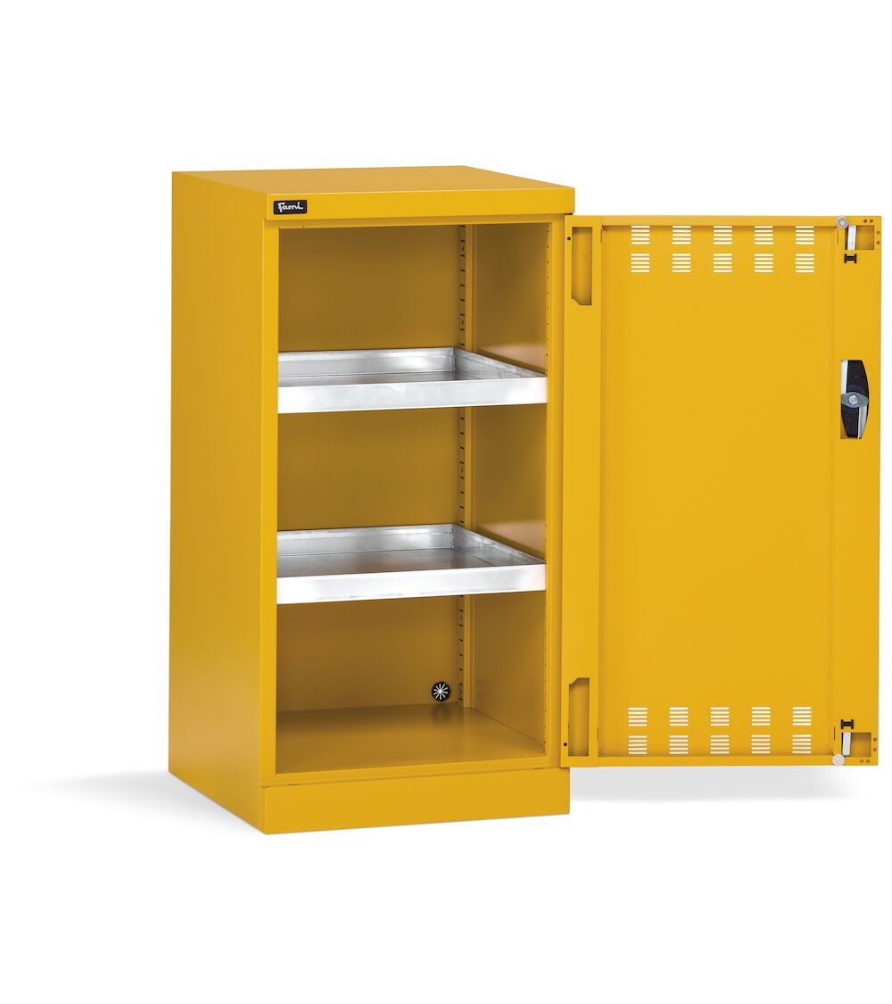 Armadio con ante a battente fessurate, L512 x P555 x H1000 mm, PERFOM11010