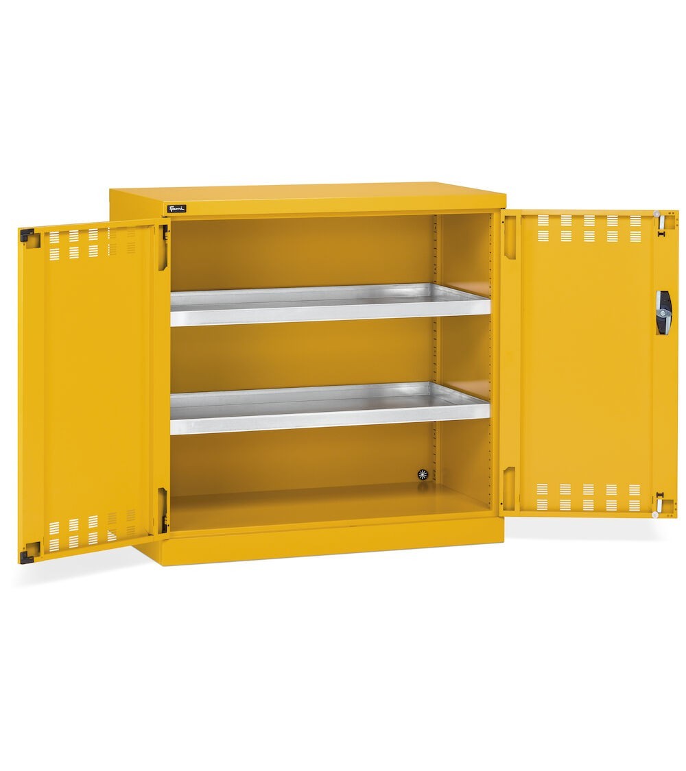 Armadio con ante a battente fessurate, L1023 x P555 x H1000 mm, PERFOM12017