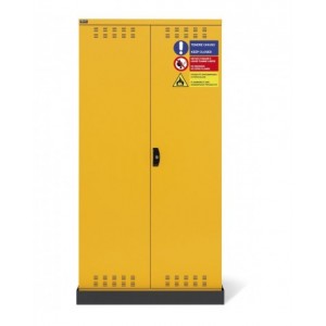 Armadio 2 ante a battente fessurate, 3 ripiani, 1 vasca stagna esterna, L1048 x P600 x H2027 mm, PERFOM14025