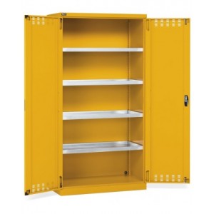 Armadio 2 ante battente fessurate, 4 vasche stagne interne, L1023 x P555 x H2000 mm, PERFOM14029