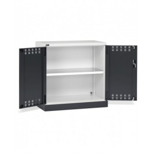 Armadietto per infiammabili vernici e solventi, 1 piano, 1 vasca esterna, L1048 x P600 x H1027 mm, PERFOM12014