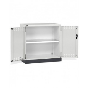 Armadietto per infiammabili vernici e solventi, 1 piano, 1 vasca esterna, L1048 x P600 x H1027 mm, PERFOM12015