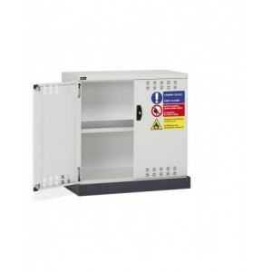 Armadietto per infiammabili vernici e solventi, 1 piano, 1 vasca esterna, L1048 x P600 x H1027 mm, PERFOM12015