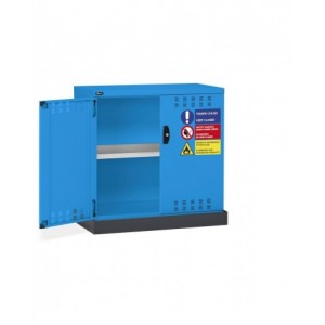 Armadietto per infiammabili vernici e solventi, 1 piano, 1 vasca esterna, L1048 x P600 x H1027 mm, PERFOM12016