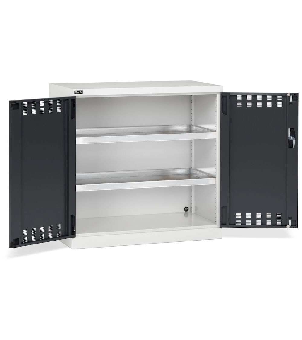 Armadio con ante a battente fessurate, L1023 x P555 x H1000 mm, PERFOM12018