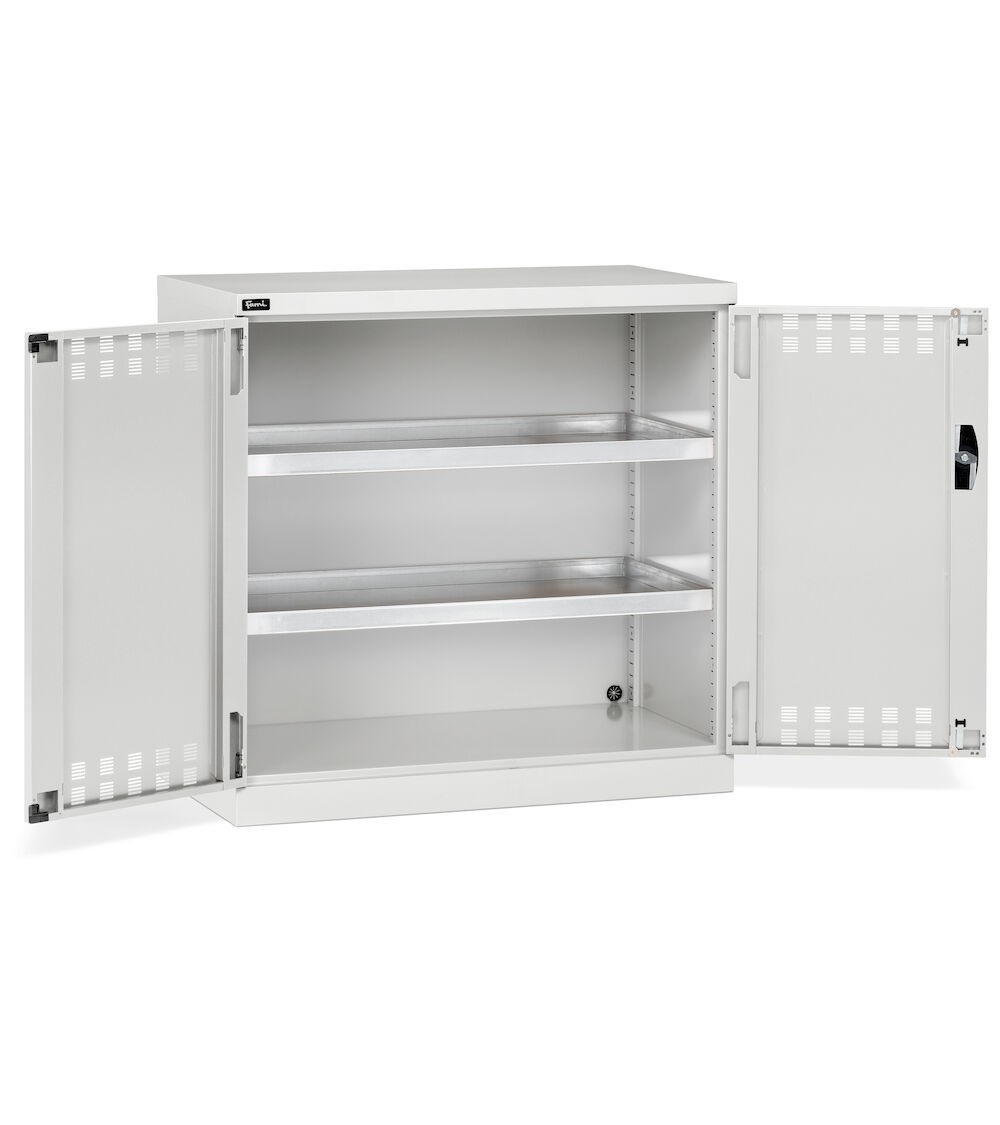 Armadio con ante a battente fessurate, L1023 x P555 x H1000 mm, PERFOM12019