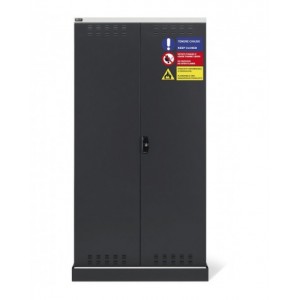 Armadio 2 ante a battente fessurate, 3 ripiani, 1 vasca stagna esterna, L 1048 x P 600 x H 2027 mm, PERFOM14026