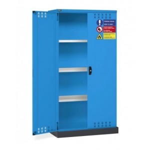 Armadio 2 ante a battente fessurate, 3 ripiani, 1 vasca stagna esterna, L1048 x P600 x H2027 mm, PERFOM14028