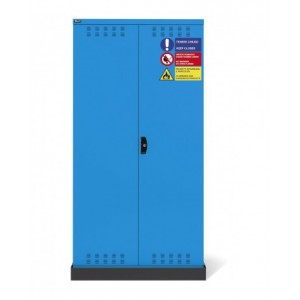 Armadio 2 ante a battente fessurate, 3 ripiani, 1 vasca stagna esterna, L1048 x P600 x H2027 mm, PERFOM14028