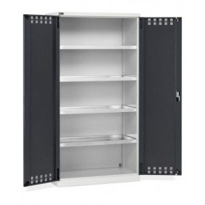 Armadio 2 ante battente fessurate, 4 vasche stagne interne, L1023 x P555 x H2000 mm, PERFOM14030