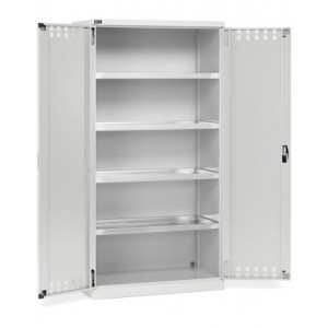 Armadio 2 ante battente fessurate, 4 vasche stagne interne, L1023 x P555 x H2000 mm, PERFOM14031