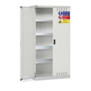 Armadio 2 ante battente fessurate, 4 vasche stagne interne, L1023 x P555 x H2000 mm, PERFOM14031