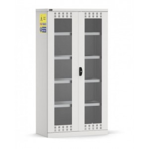 Armadio per prodotti chimici, ante in policarbonato, L1023 x P555 x H2000 mm, PERFOM14058