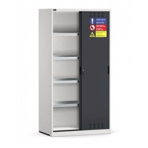 Armadio con ante scorrevoli fessurate e vasche interne, L1020 x P600 x H2000 mm, PERFOM23001