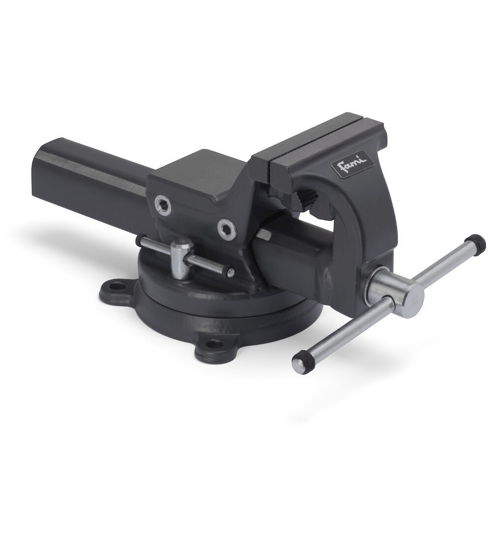 Morsa da banco girevole Work Go, ganascia con L 120 mm, apertura 150 mm