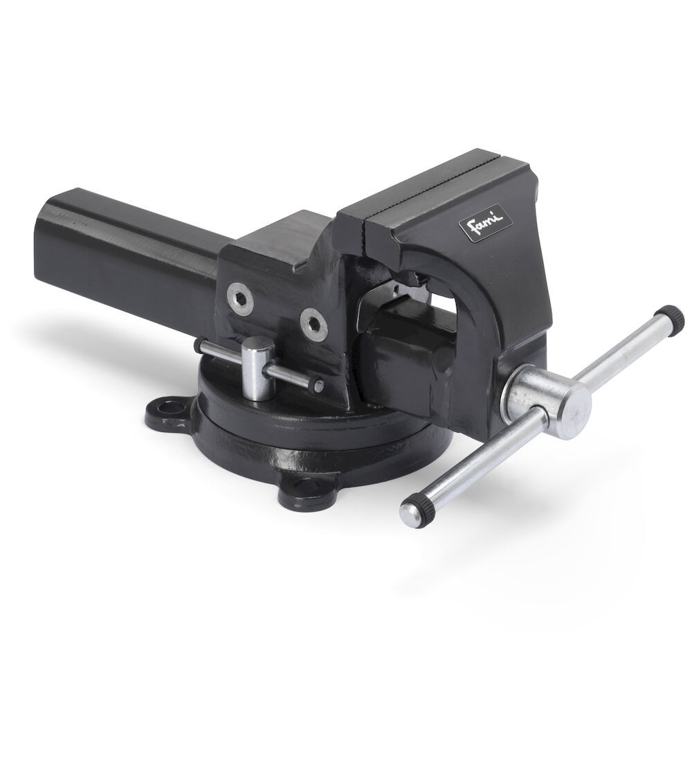 Morsa da banco girevole Work Strong, ganascia con L 135 mm, apertura 170 mm