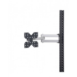 Braccio estensibile per montante con piastra porta monitor