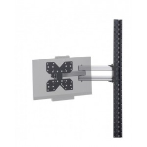 Braccio estensibile per montante con piastra porta monitor